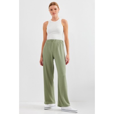 6543 Örme Pantolon - Çağla 6543 Örme Pantolon - Çağla