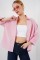 Oversize Kısa Kol Gömlek 20315 - Pembe Oversize Kısa Kol Gömlek 20315 - Pembe