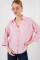Oversize Kısa Kol Gömlek 20315 - Pembe Oversize Kısa Kol Gömlek 20315 - Pembe