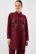 Desenli Tunik Pantolon İkili Takım 6720 - Bordo Desenli Tunik Pantolon İkili Takım 6720 - Bordo