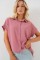 Oversize Kısa Kol Gömlek 20322 - Pembe Oversize Kısa Kol Gömlek 20322 - Pembe
