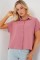 Oversize Kısa Kol Gömlek 20322 - Pembe Oversize Kısa Kol Gömlek 20322 - Pembe