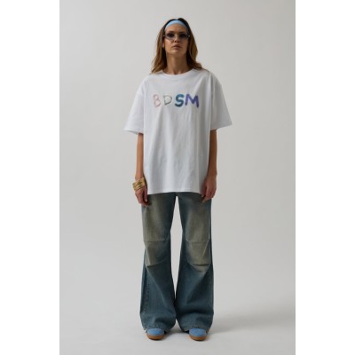 Sırt Ve Ön Baskılı Oversize T-Shirt Sırt Ve Ön Baskılı Oversize T-Shirt