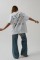 Sırt Ve Ön Baskılı Oversize T-Shirt Sırt Ve Ön Baskılı Oversize T-Shirt