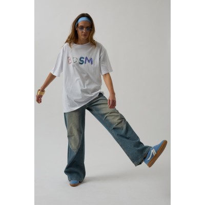 Sırt Ve Ön Baskılı Oversize T-Shirt Sırt Ve Ön Baskılı Oversize T-Shirt