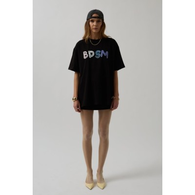 Sırt Ve Ön Baskılı Oversize T-Shirt Sırt Ve Ön Baskılı Oversize T-Shirt