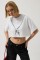 Baskılı Crop T-Shirt Baskılı Crop T-Shirt