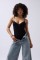 Önü Büzgülü Askılı Bodysuit Önü Büzgülü Askılı Bodysuit