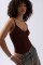 Önü Büzgülü Askılı Bodysuit Önü Büzgülü Askılı Bodysuit