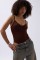 Önü Büzgülü Askılı Bodysuit Önü Büzgülü Askılı Bodysuit