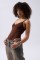 Önü Büzgülü Askılı Bodysuit Önü Büzgülü Askılı Bodysuit
