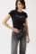 Baskılı Likralı Crop T-Shirt Baskılı Likralı Crop T-Shirt