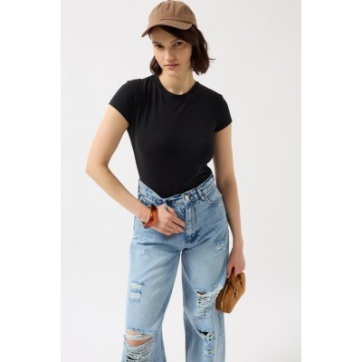 Likralı Basic T-Shirt Likralı Basic T-Shirt
