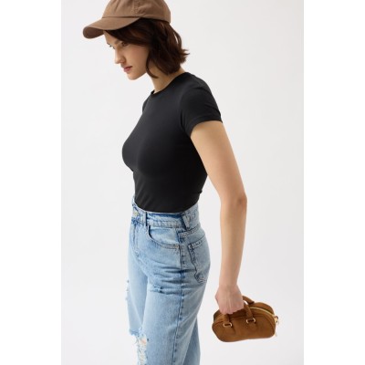 Likralı Basic T-Shirt Likralı Basic T-Shirt