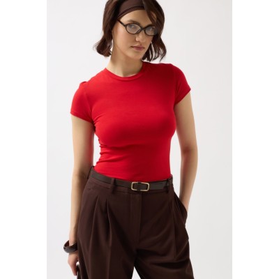 Likralı Basic T-Shirt Likralı Basic T-Shirt