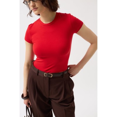 Likralı Basic T-Shirt Likralı Basic T-Shirt