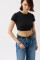 Likralı Basic Crop T-Shirt Likralı Basic Crop T-Shirt
