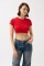 Likralı Basic Crop T-Shirt Likralı Basic Crop T-Shirt