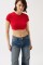 Likralı Basic Crop T-Shirt Likralı Basic Crop T-Shirt