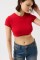 Likralı Basic Crop T-Shirt Likralı Basic Crop T-Shirt