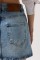 Asimetrik Kemer Denim Mini Etek Asimetrik Kemer Denim Mini Etek