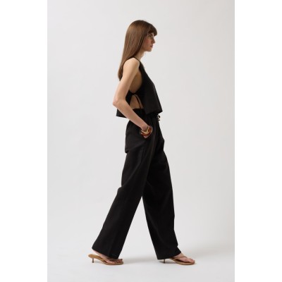 Yandan Bağlamalı Crop Bluz Yandan Bağlamalı Crop Bluz
