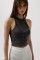 Yıkamalı Halter Yaka Crop Bluz Yıkamalı Halter Yaka Crop Bluz