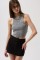 Yıkamalı Halter Yaka Crop Bluz Yıkamalı Halter Yaka Crop Bluz