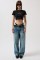 Nepo Baskılı Crop T-Shirt Nepo Baskılı Crop T-Shirt
