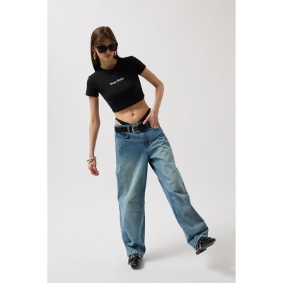 Nepo Baskılı Crop T-Shirt Nepo Baskılı Crop T-Shirt