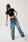 Nepo Baskılı Crop T-Shirt Nepo Baskılı Crop T-Shirt