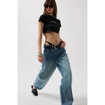 Dikiş Detay Wide Leg Jean Dikiş Detay Wide Leg Jean