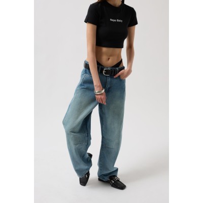 Dikiş Detay Wide Leg Jean Dikiş Detay Wide Leg Jean