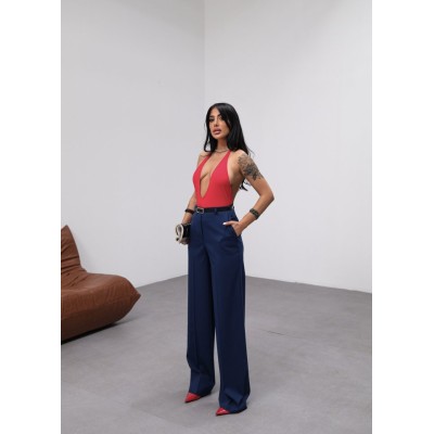 Poly Viscose Yüksek Bel Kemerli̇ Ve Dökümlü Palazzo Pantolon (Kemer Dahi̇l) Poly Viscose Yüksek Bel Kemerli̇ Ve Dökümlü Palazzo Pantolon (Kemer Dahi̇l)