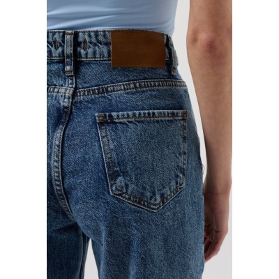 Baskılı Düşük Bel Jean Baskılı Düşük Bel Jean