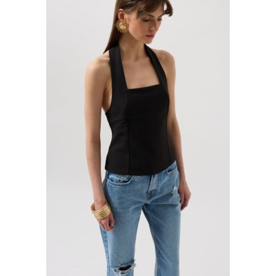 Kalın Askılı Crop Bluz Kalın Askılı Crop Bluz