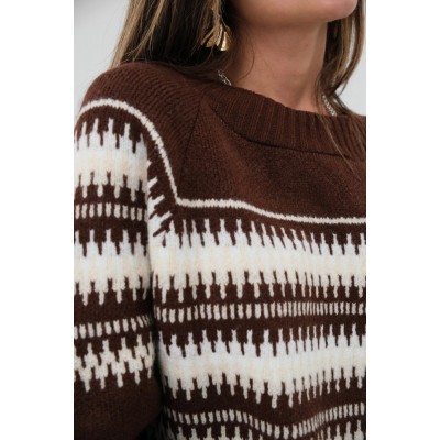 Nakışlı Oversize Kazak Nakışlı Oversize Kazak