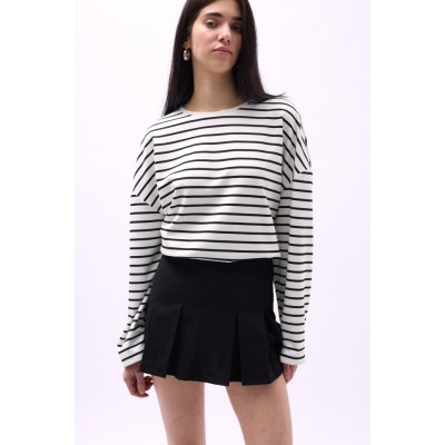 Pileli Yüksek Bel Mini Etek Pileli Yüksek Bel Mini Etek