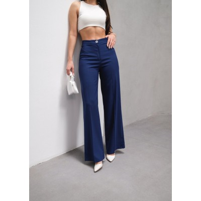 Yüksek Bel Straight Fit Palazzo Pantolon Yüksek Bel Straight Fit Palazzo Pantolon