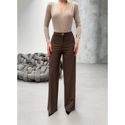 Yüksek Bel Straight Fit Palazzo Pantolon Yüksek Bel Straight Fit Palazzo Pantolon