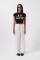 Nakış Detay Baskılı Crop T-Shirt Nakış Detay Baskılı Crop T-Shirt