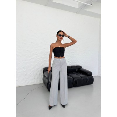 Yüksek Bel Straight Fit Palazzo Pantolon Yüksek Bel Straight Fit Palazzo Pantolon
