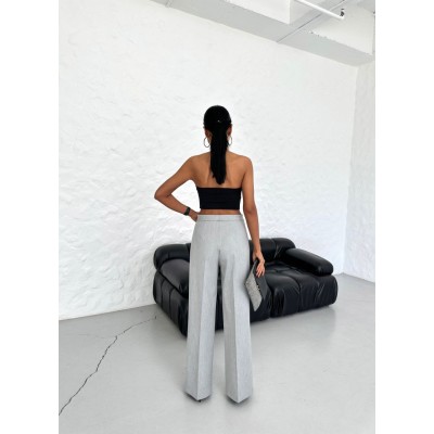 Yüksek Bel Straight Fit Palazzo Pantolon Yüksek Bel Straight Fit Palazzo Pantolon
