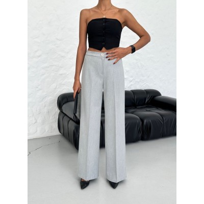 Yüksek Bel Straight Fit Palazzo Pantolon Yüksek Bel Straight Fit Palazzo Pantolon