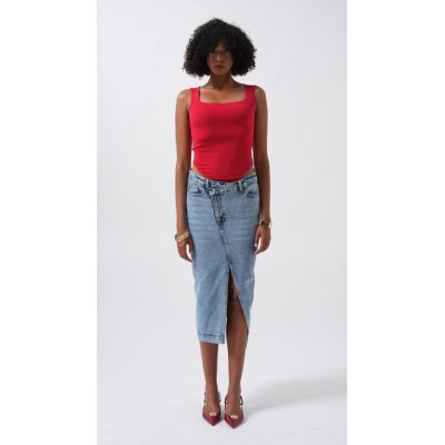 Kare Yaka Kalın Askılı Bodysuit Kare Yaka Kalın Askılı Bodysuit