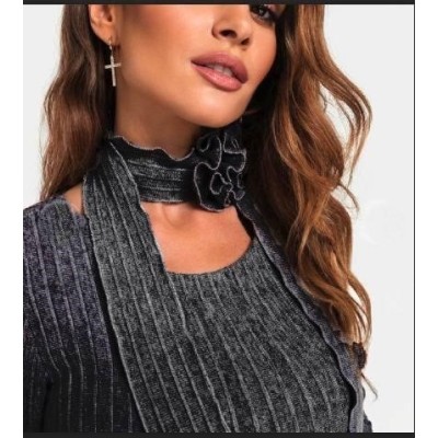 Kadın Eskitme Detay Fular Dahil Fırsat ürün Midi Boy Elbise Kadın Eskitme Detay Fular Dahil Fırsat ürün Midi Boy Elbise