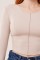 Ters Dikişli Basic Krem Body Bluz Ters Dikişli Basic Krem Body Bluz