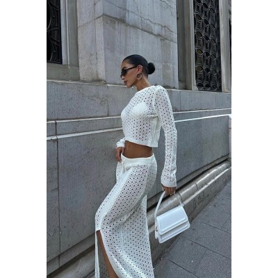 Macey Kroşe Crop Takım 9882 Macey Kroşe Crop Takım 9882