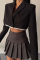 CROP CEKET TEK DÜĞME - Siyah CROP CEKET TEK DÜĞME - Siyah