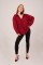 Basic Oversize Bordo Gömlek Basic Oversize Bordo Gömlek